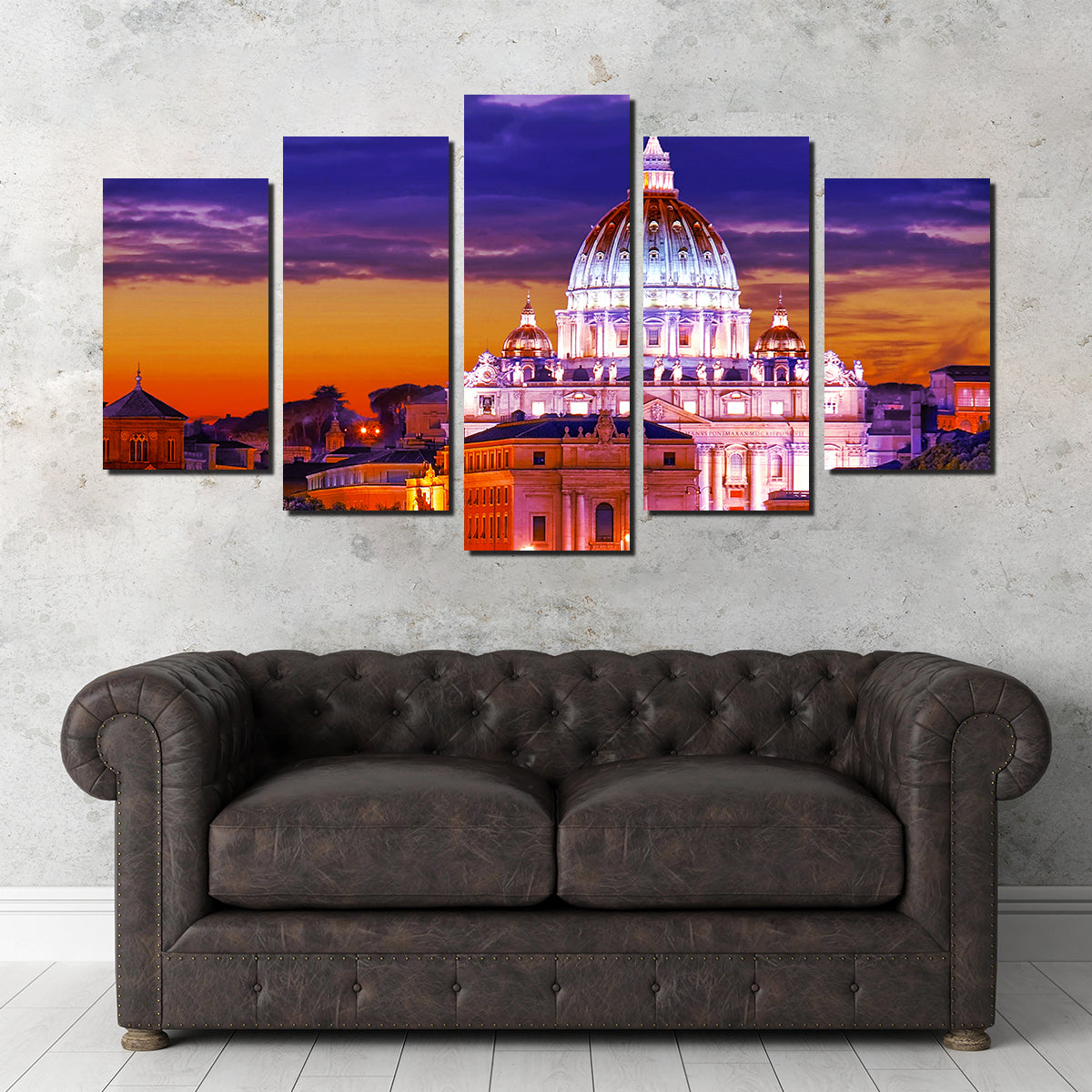 Stunning Saint Peters Basilica Vatican Wall Art by Dina Rolle