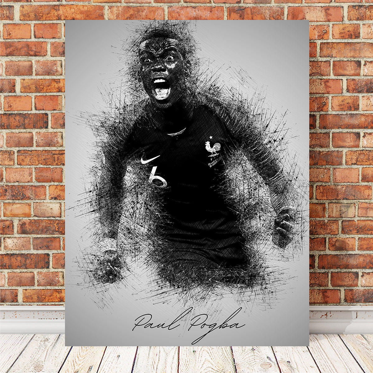 Exclusive Paul Pogba Wall Art - Premium Decor for Fans