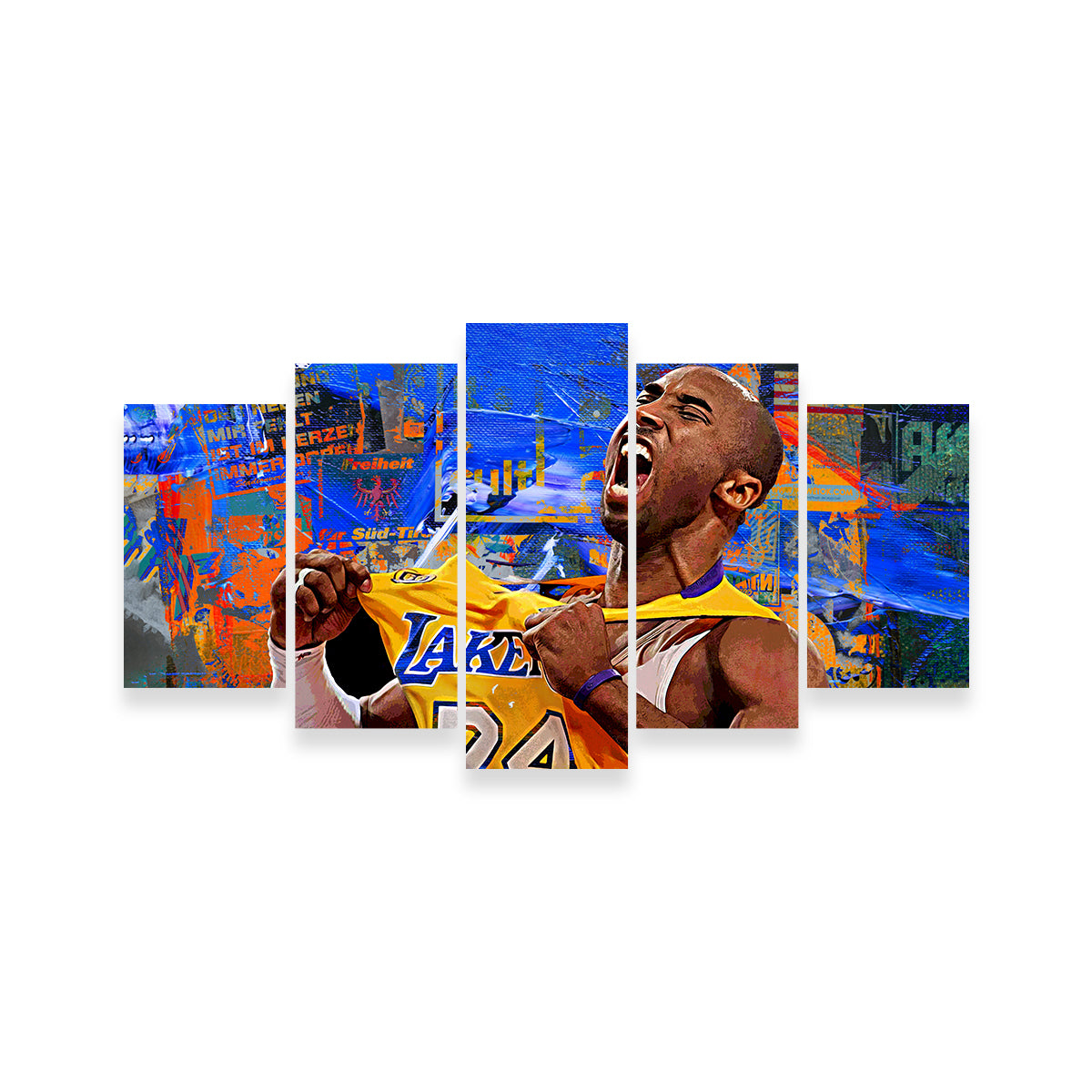 Exquisite The Black Mamba Vintage Blue Wall Art for Stunning Home Decor