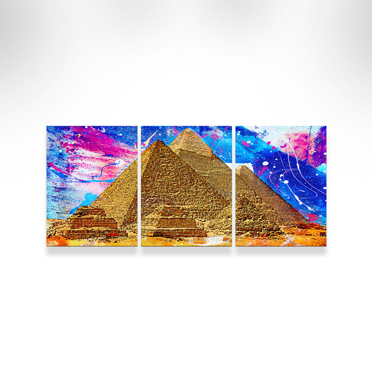 Stunning Egypt Pyramids Abstract Wall Art for Your Home Decor