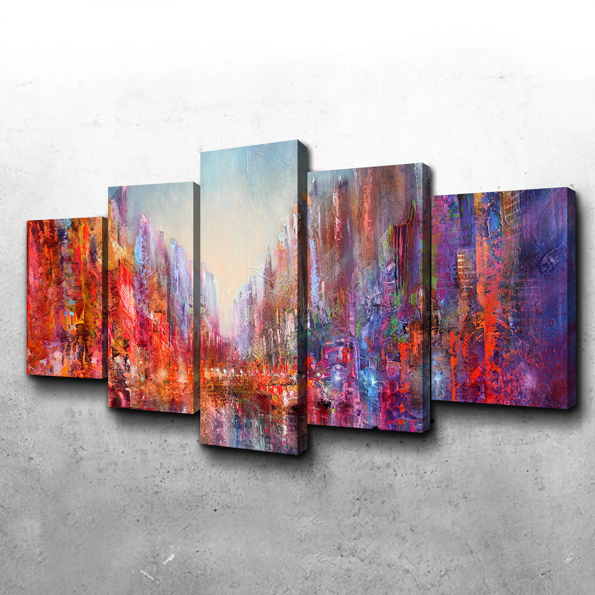 Exquisite Stadt am Fluss Wall Art by Annette Schmucker