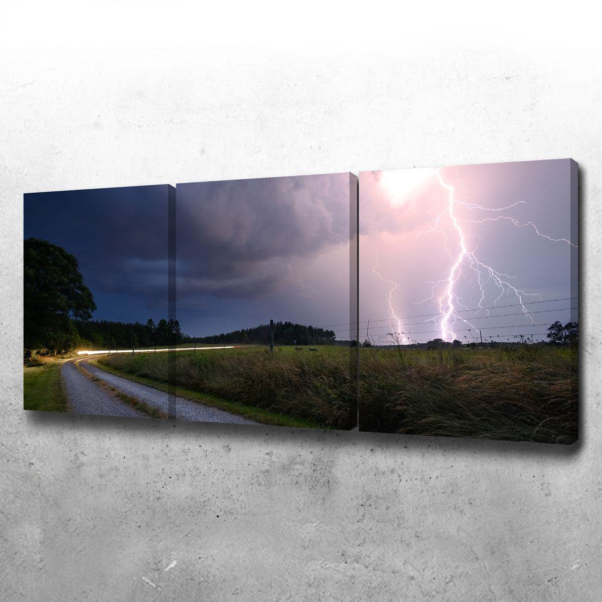 Eye-Catching Purple Strike Wall Art by Lucas Moore