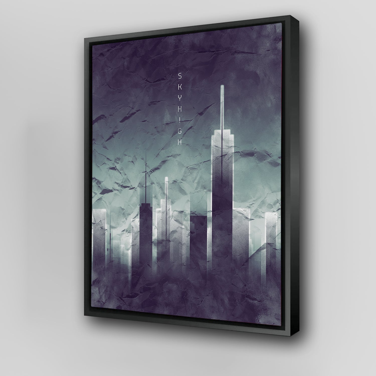 Stunning Graphic Art Sky High Vintage Look Wall Art for a Classic Decor