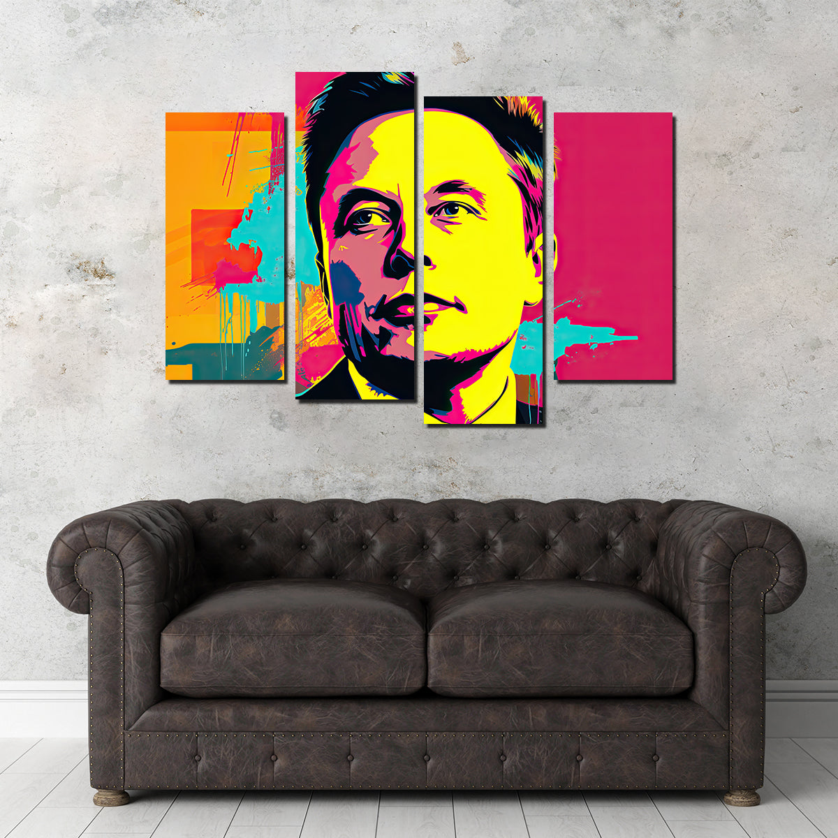Unique Elon - Warhol Inspired Wall Art by Ralph & Laura Design