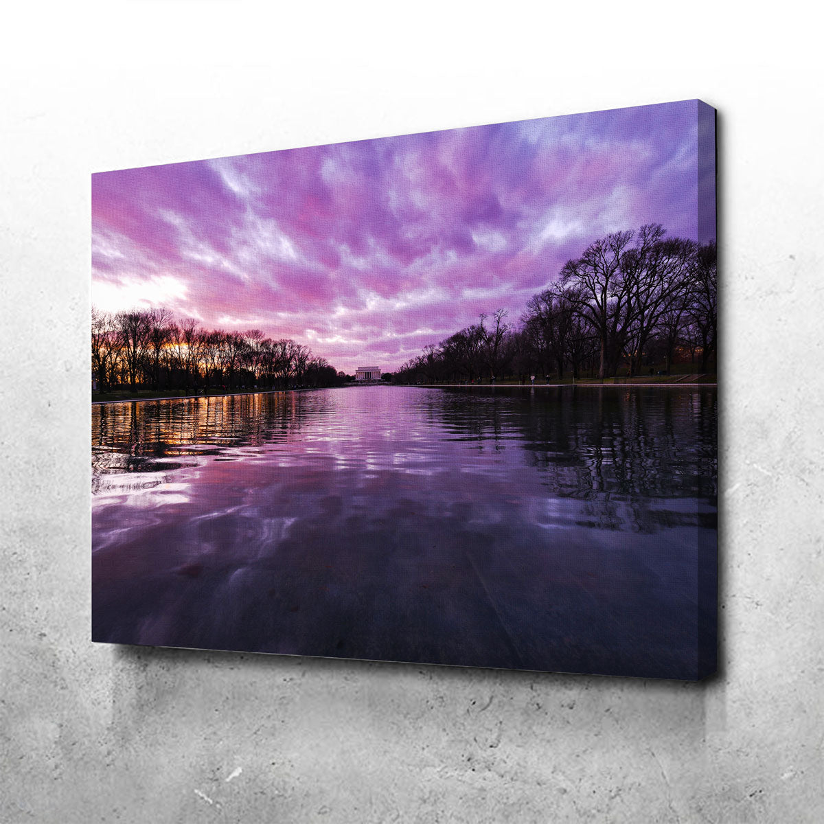 Exquisite Reflecting Pool Wall Art by Dennis Maida