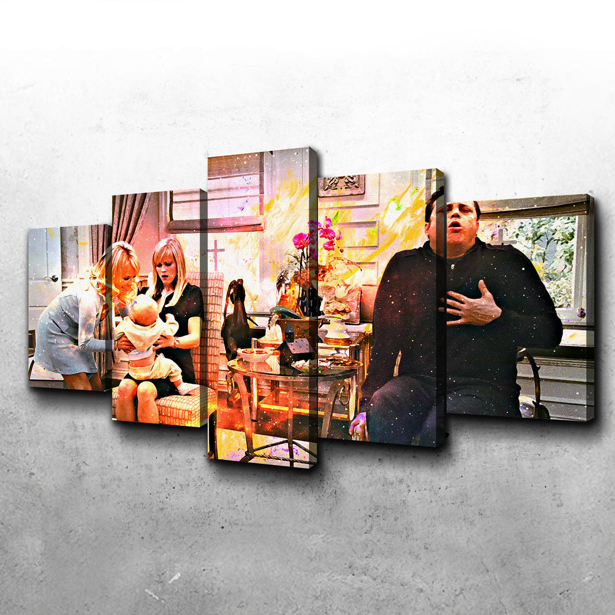 Exquisite Four Christmases Wall Art for Festive Decor