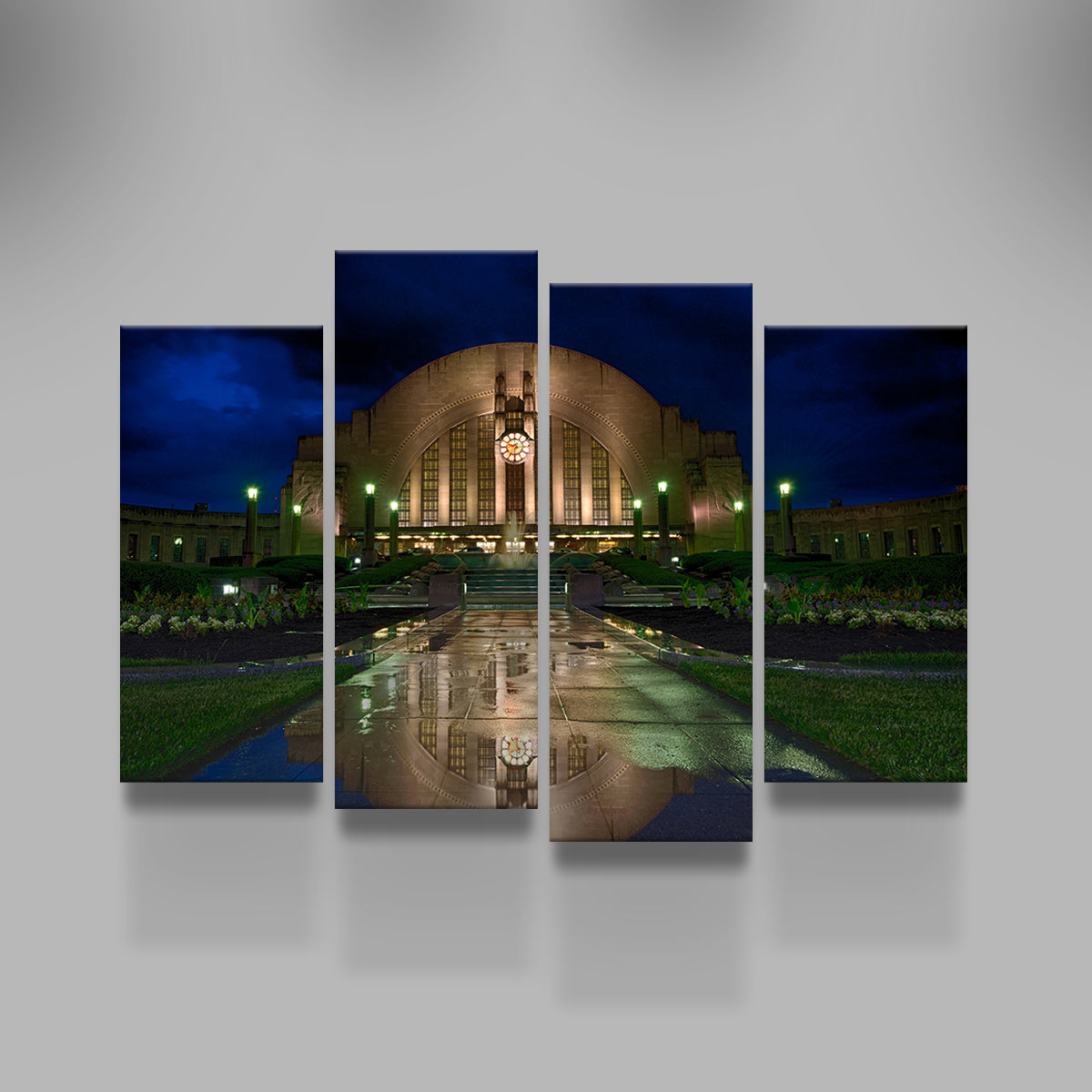 Stunning Cincinnati Union Terminal Reflection Wall Art for Home Decor
