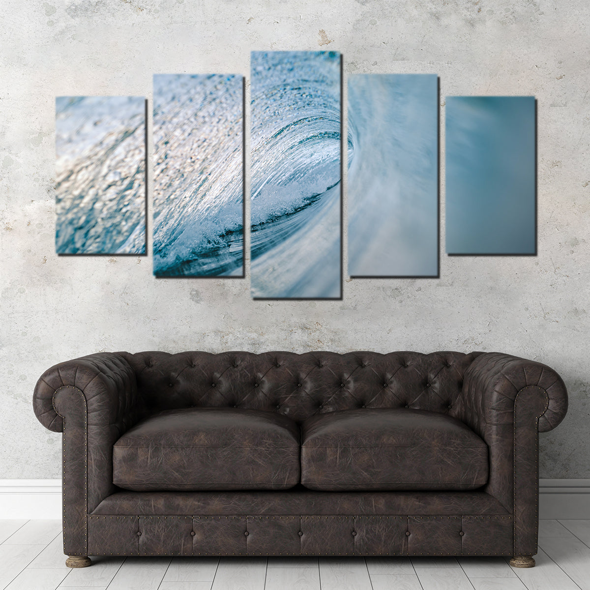 Stunning Blue Ice Wall Art by Lucas Moore
