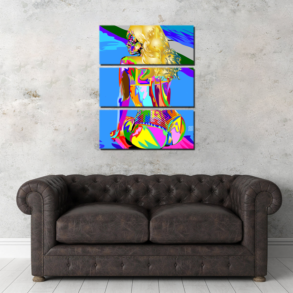Rihanna-inspired Techno Drome Wall Art for Stunning Interior Decor