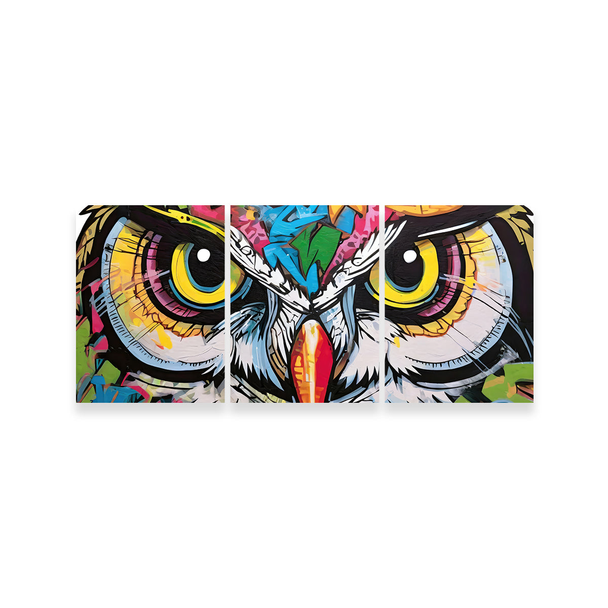 Stunning Owl Graffiti Wall Art by Stephen Chambers