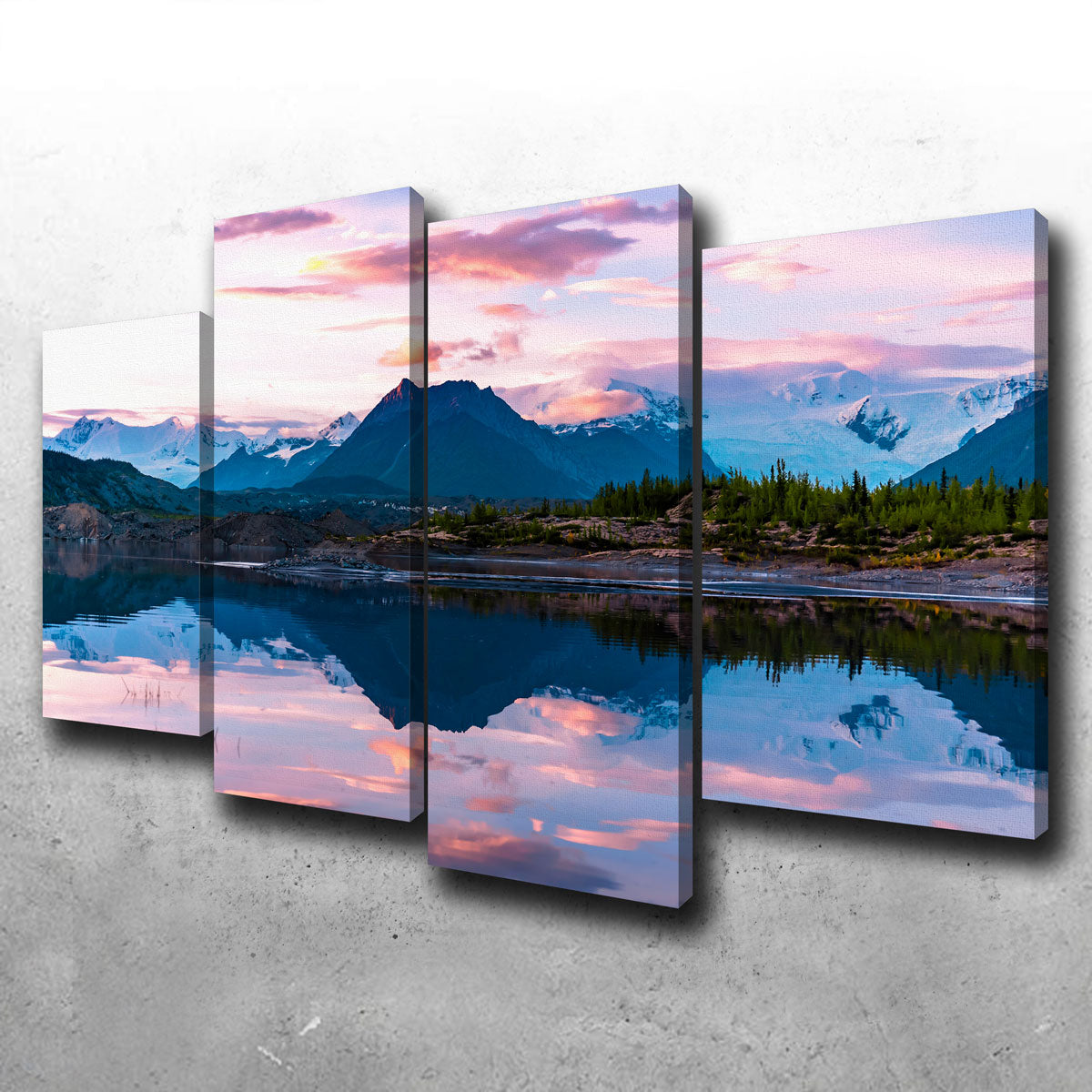 Stunning Glacier Sunset Wall Art by Lucas Moore