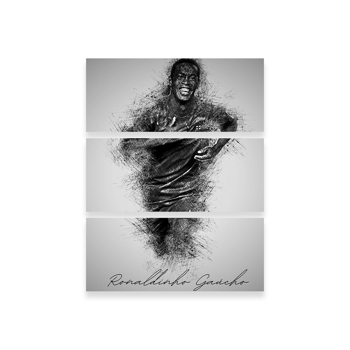 Ronaldinho Gaúcho High - Quality Wall Art for Sports Fans