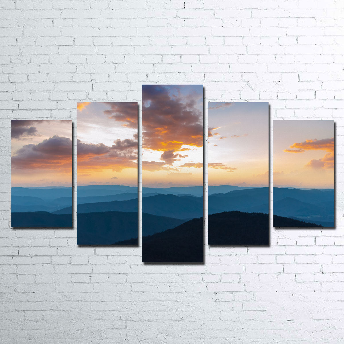 Stunning Blue Ridge Sunset Wall Art by Lucas Moore