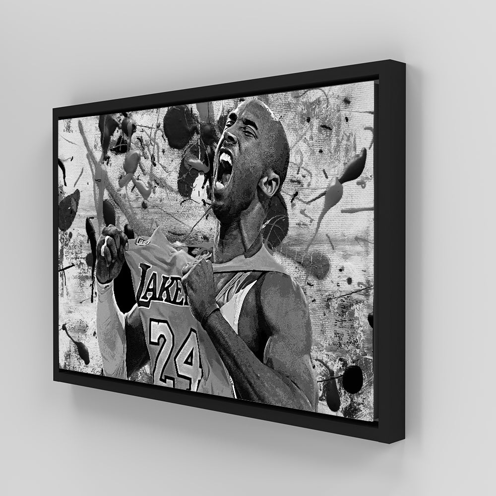 Stunning The Black Mamba Grayscale Wall Art for Modern Interiors