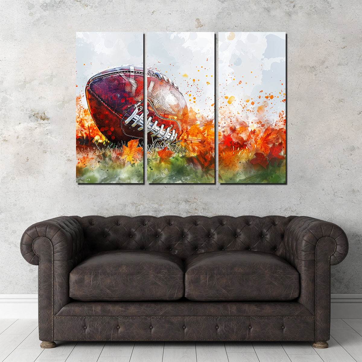 Stunning Football Abstract Wall Art for Sports Enthusiasts