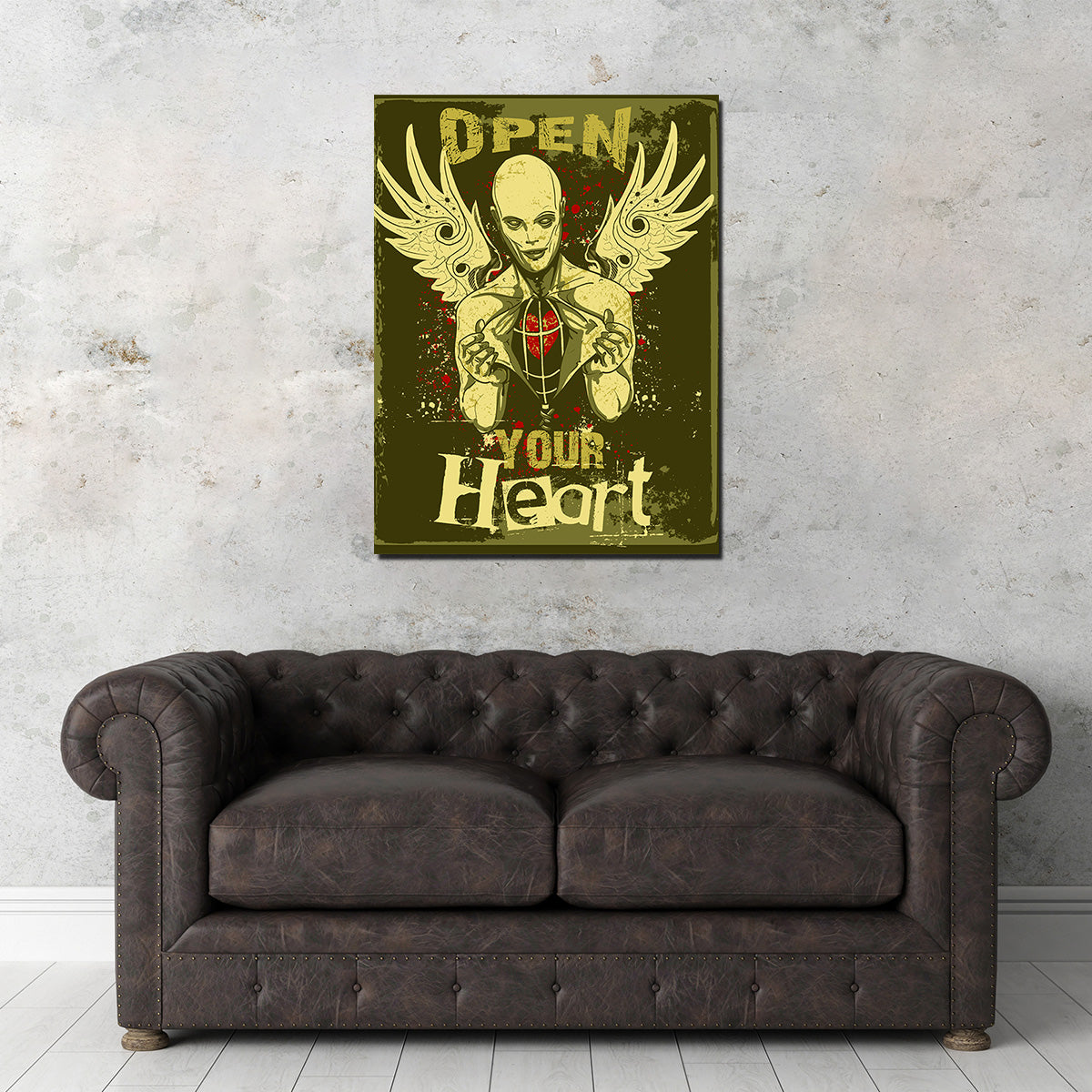 Exquisite Open Your Heart Wall Art for Home Decor
