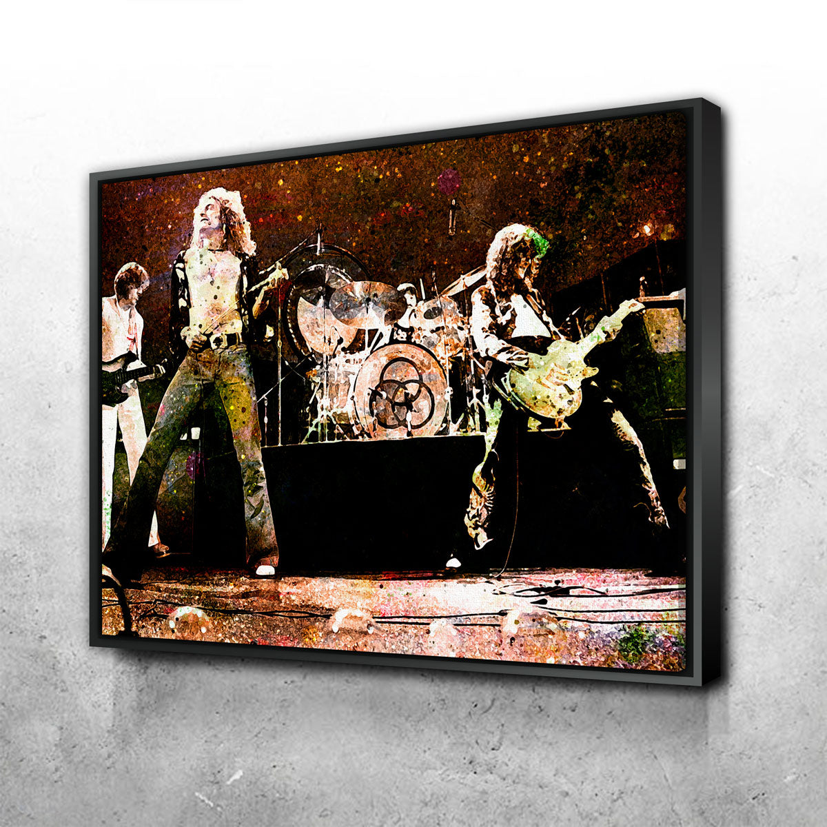 Stunning Live Led Zeppelin Wall Art - Museum-Quality Canvas Print