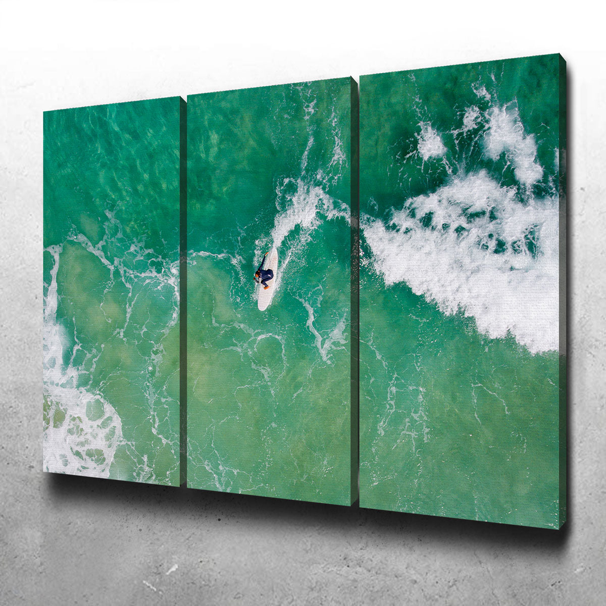 Stunning Green Surf Wall Art by Karolis Janulis