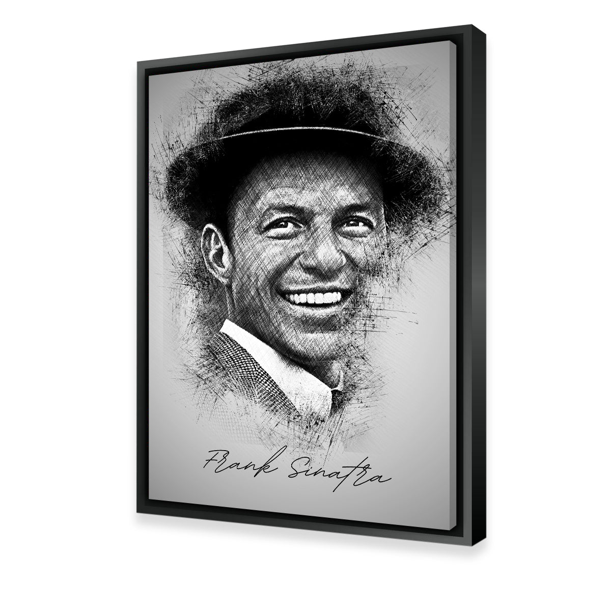 Vibrant Frank Sinatra Sketch Wall Art for Stunning Home Decor