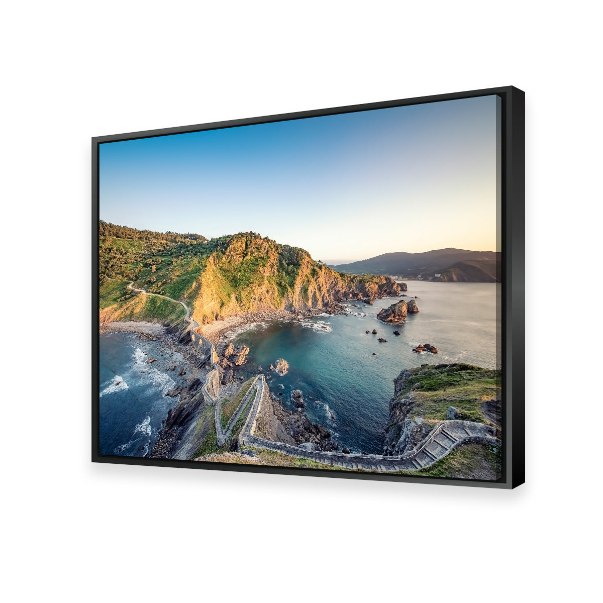 Gaztelugatxe Wall Art by Manjik Pictures - Museum Quality Canvas Print
