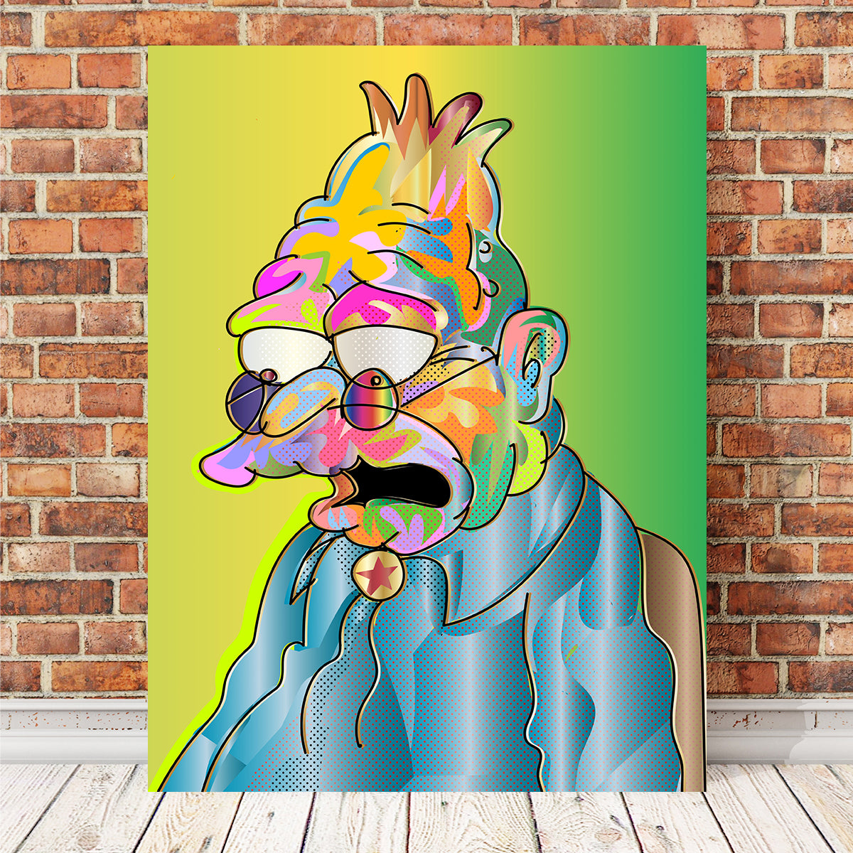 Eye - Catching Abe Simpson Wall Art for Your Home