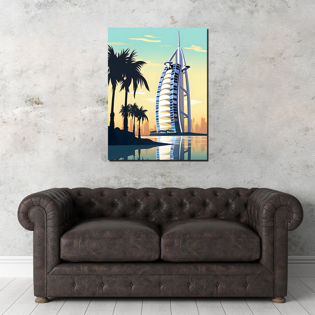 Exquisite Dubai - Burj Al Arab Wall Art by Valth Graphics