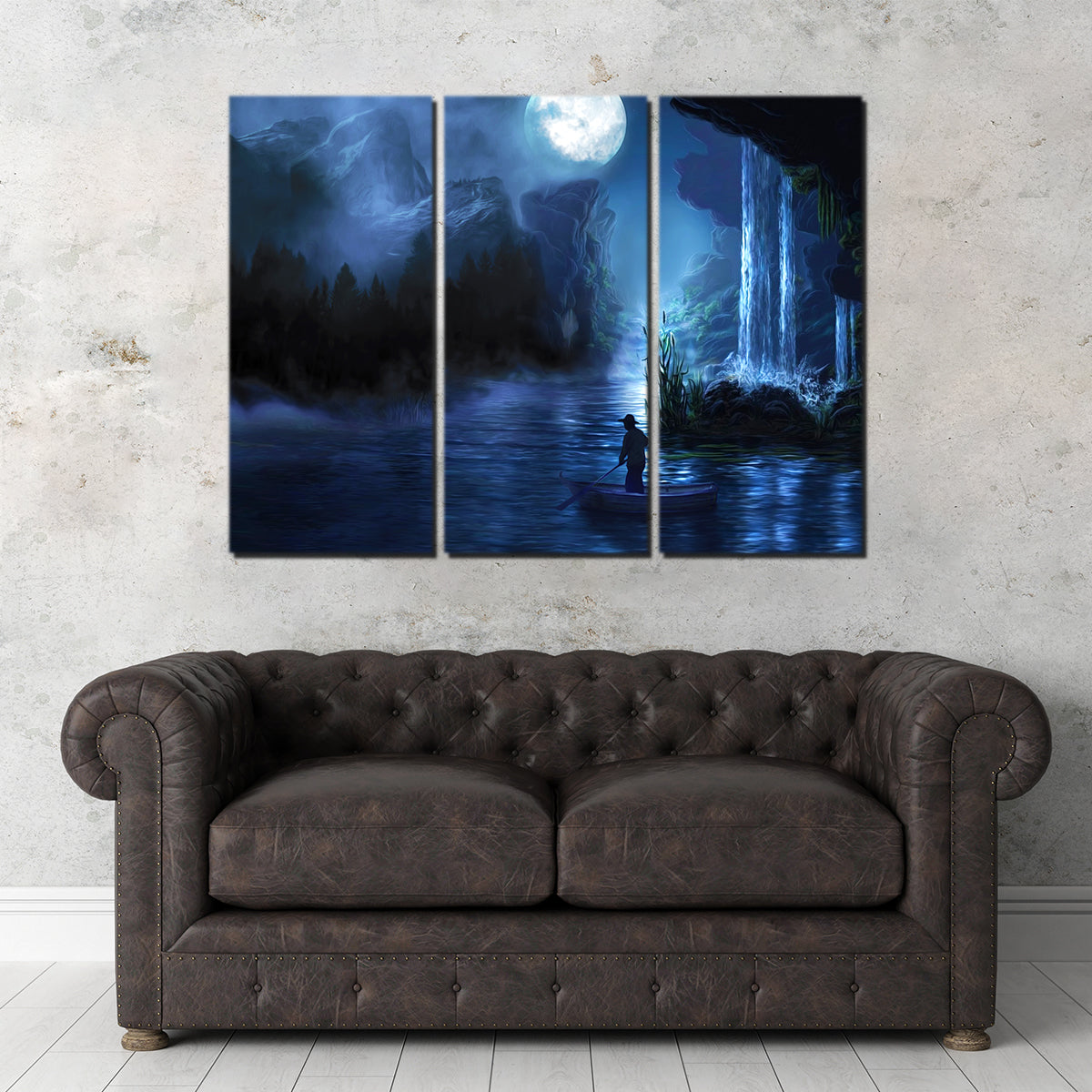 Stunning Paddle at Night Wall Art for Home Decor