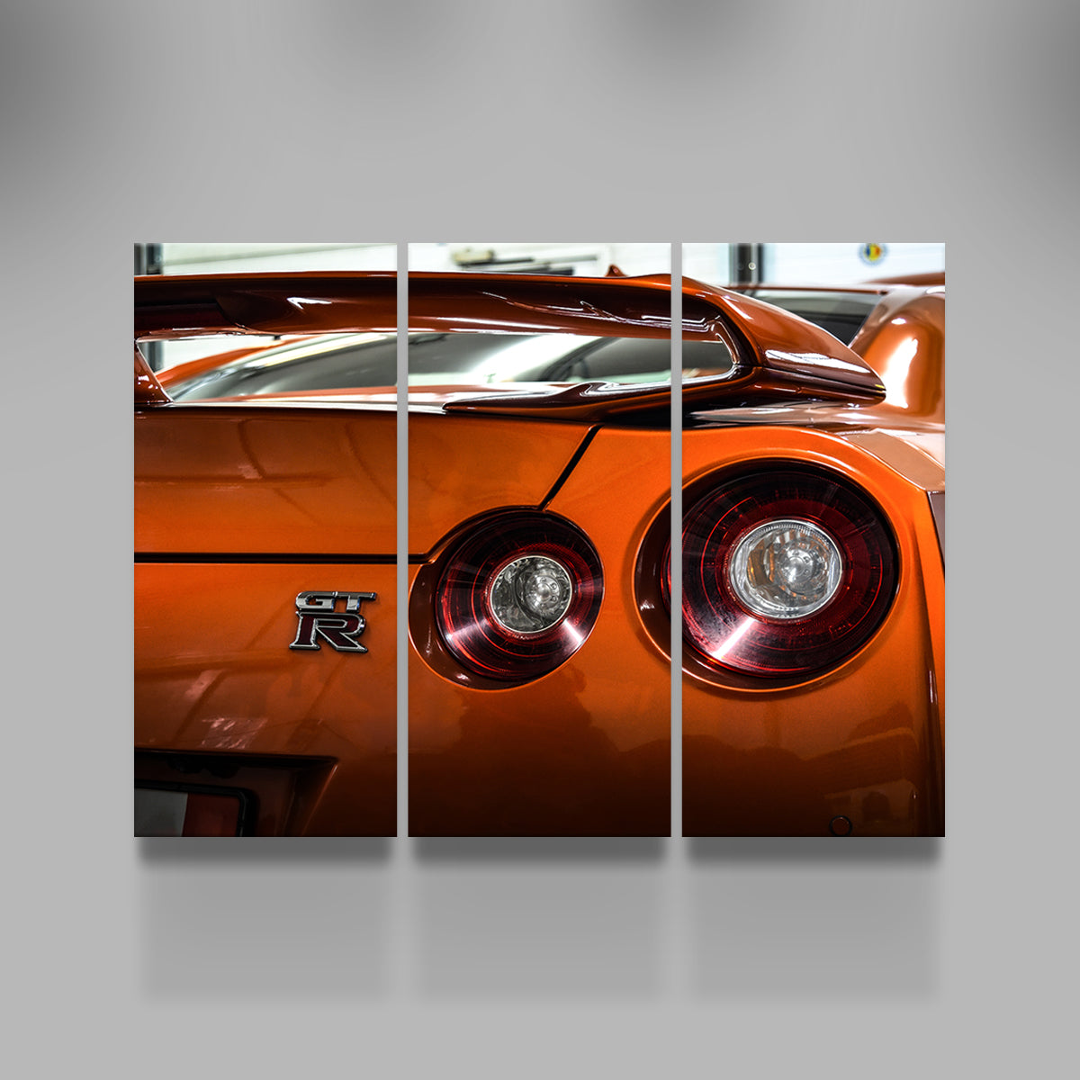 Stunning Orange Nissan GTR 3 Wall Art for Car Enthusiasts