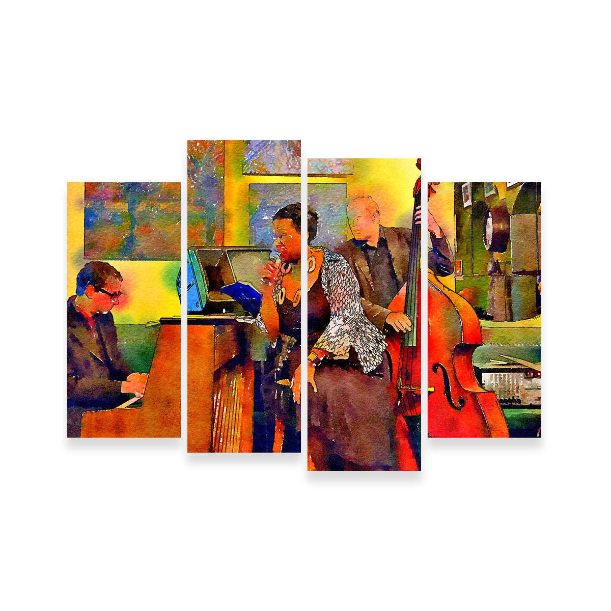 Exquisite Jazz Cafe Wall Art for Stunning Interior Decor
