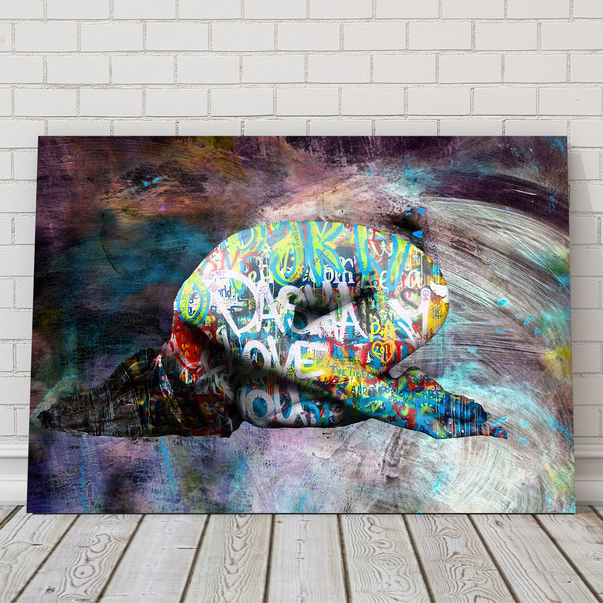 Dasha Love You Wall Art by Stephen Chambers - Museum Quality Canvas Print