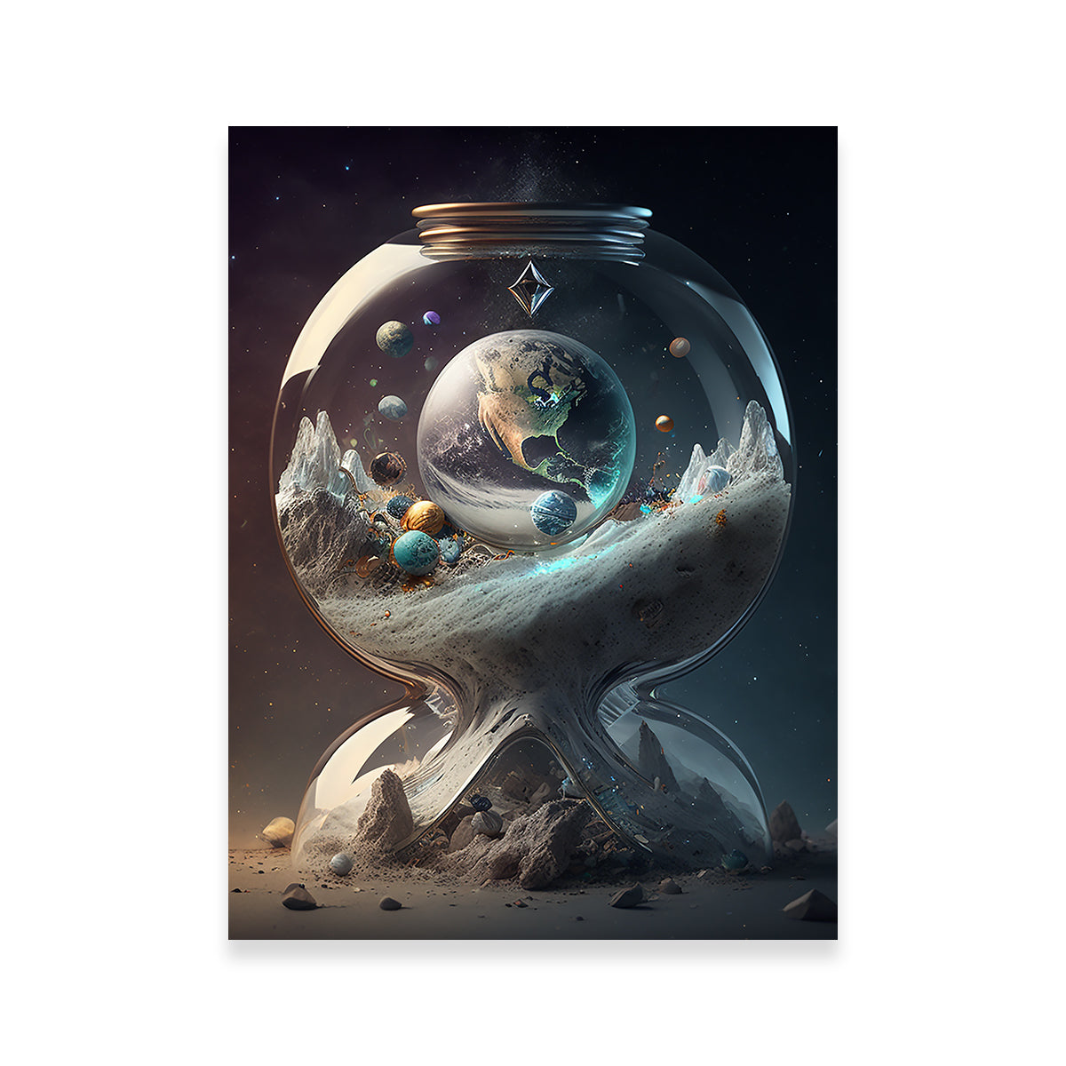 Captivating Wall Art: A Moment in Time with Our Planet by Jennifer Hotai