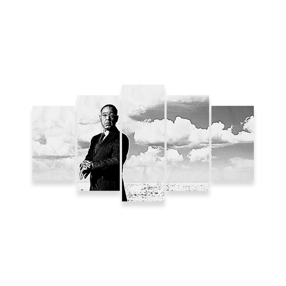 Stunning Gus Fring Grayscale Wall Art for Home Decor