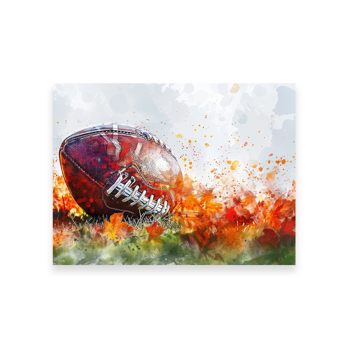Stunning Football Abstract Wall Art for Sports Enthusiasts
