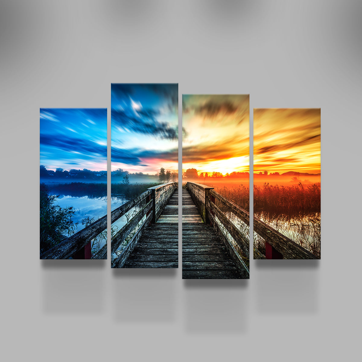 Exquisite Boardwalk Colors Wall Art by George Sorin