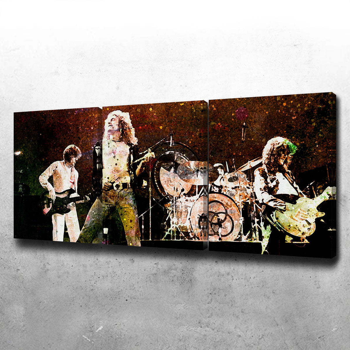 Stunning Live Led Zeppelin Wall Art - Museum-Quality Canvas Print