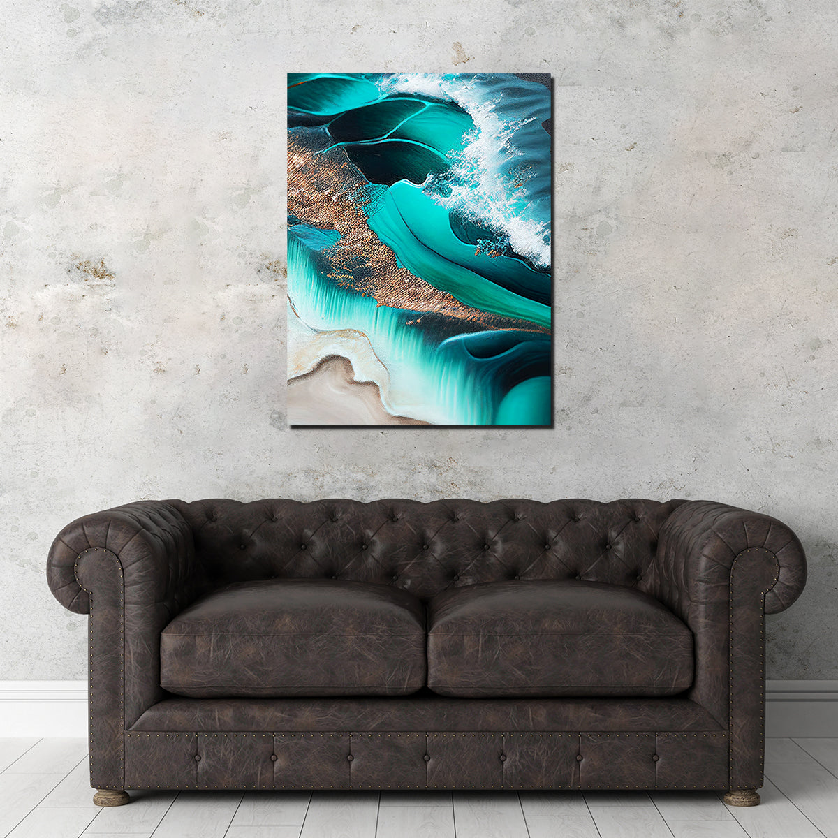 Stunning Coastal Abstract Series 7 Wall Art by Jennifer Hotai