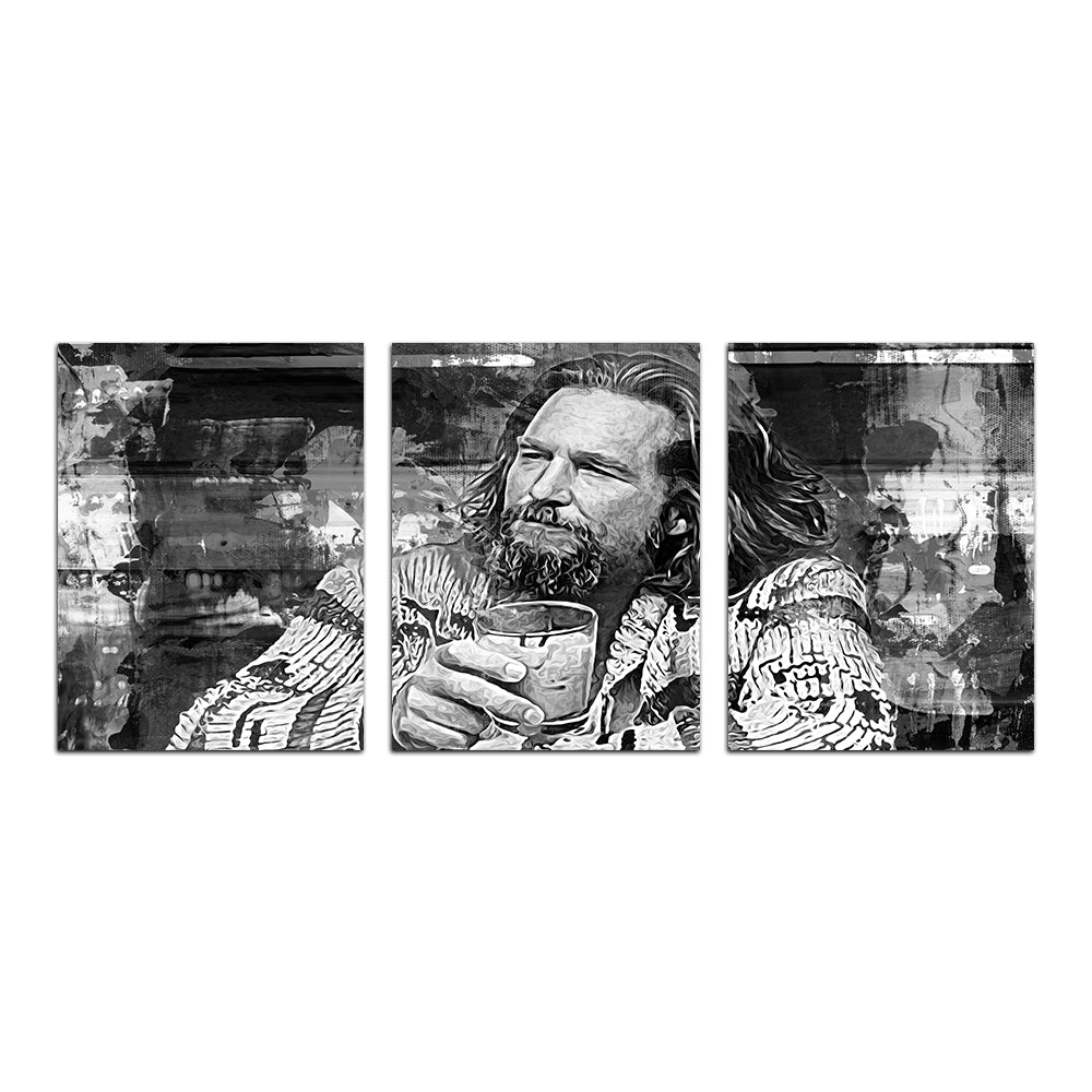 The Dude Grayscale High - Quality Wall Art for Home Decor
