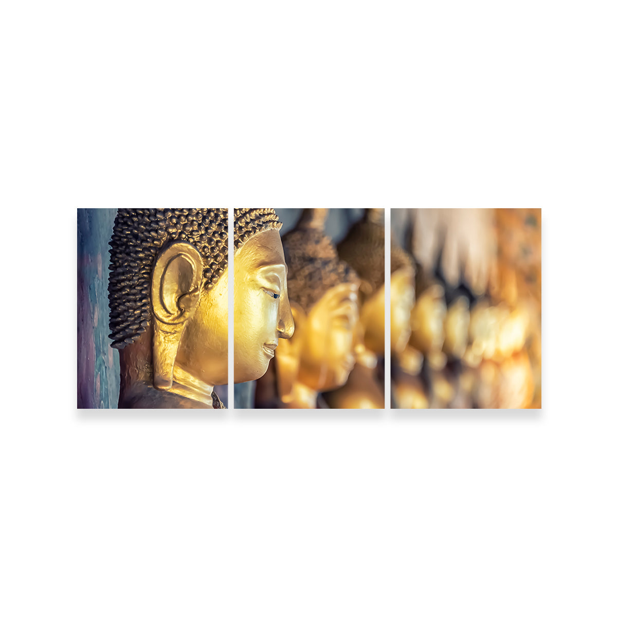 Stunning Golden Buddha Wall Art by Manjik Pictures