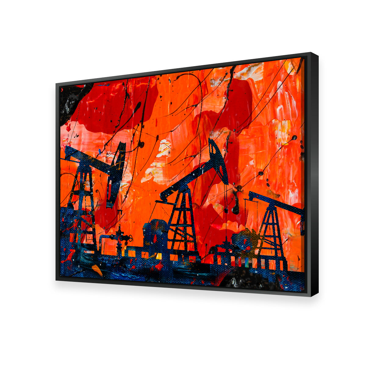 Exquisite Pumpjack Wall Art by Stephen Chambers