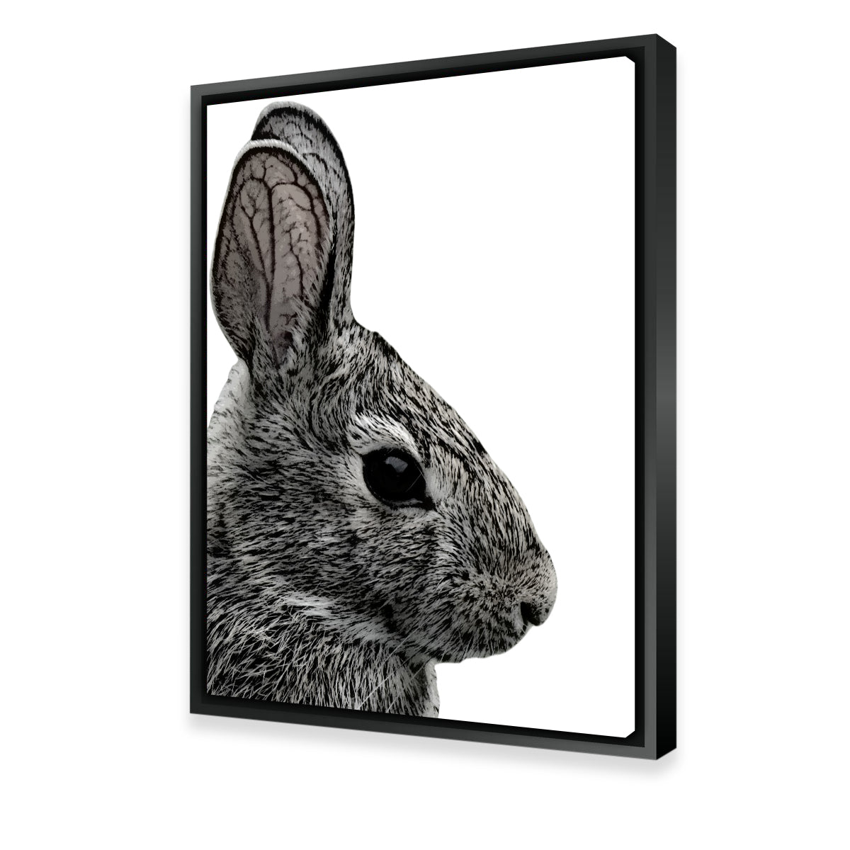 Exquisite Rabbit Sketch Wall Art by Lawisi