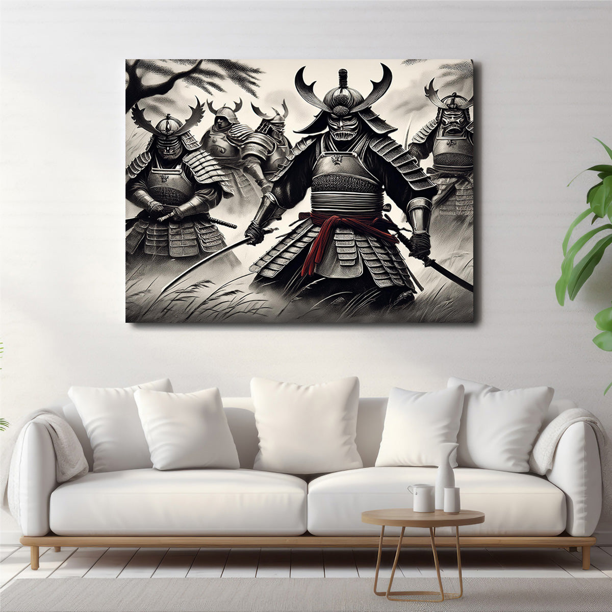 Authentic Samurai Battlefield Wall Art - Museum-Quality Canvas Print
