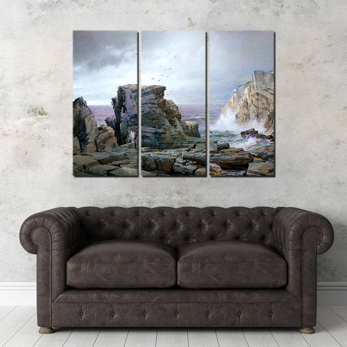 Stunning A Rocky Coast Wall Art by Denise Dundon
