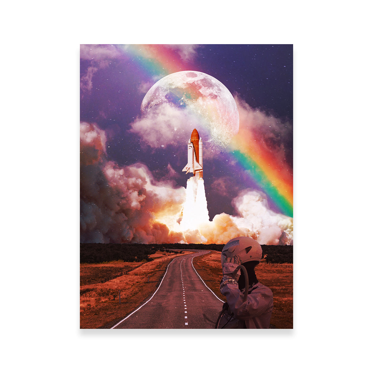 Stunning Rocket Launching Wall Art by RAPart