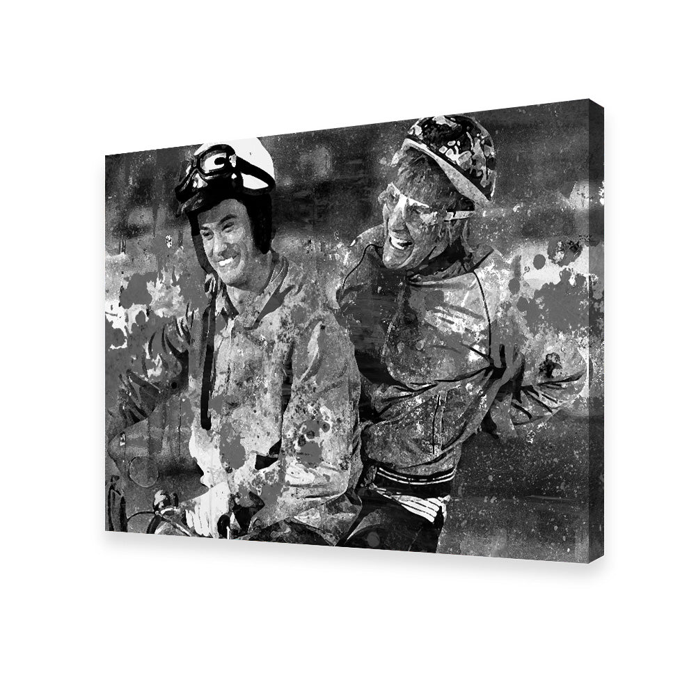 Eye - catching Dumb and Dumber Grayscale Wall Art for Stunning Decor