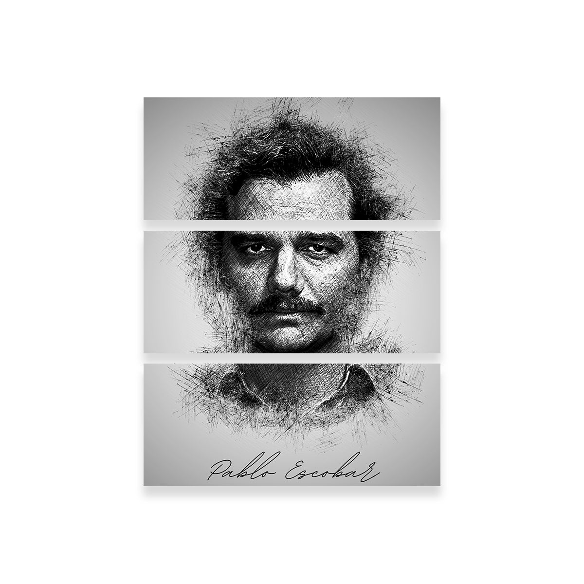 Authentic Pablo Escobar Sketch Wall Art for Stunning Home Decor