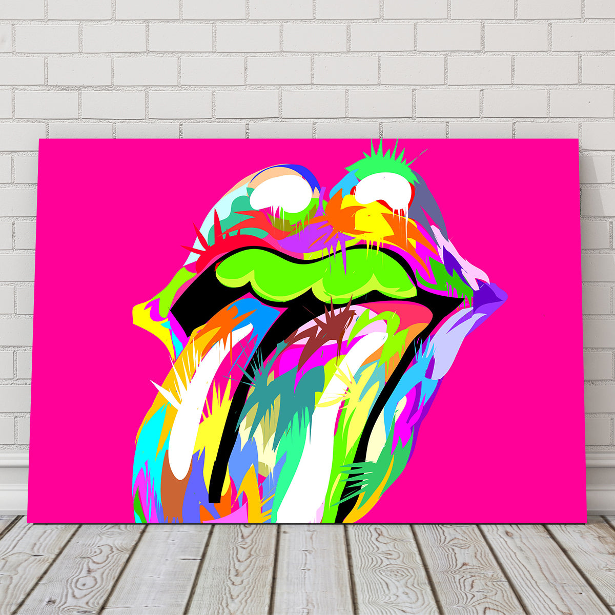 Cool Rolling Mouth Swag Wall Art for Stunning Decor