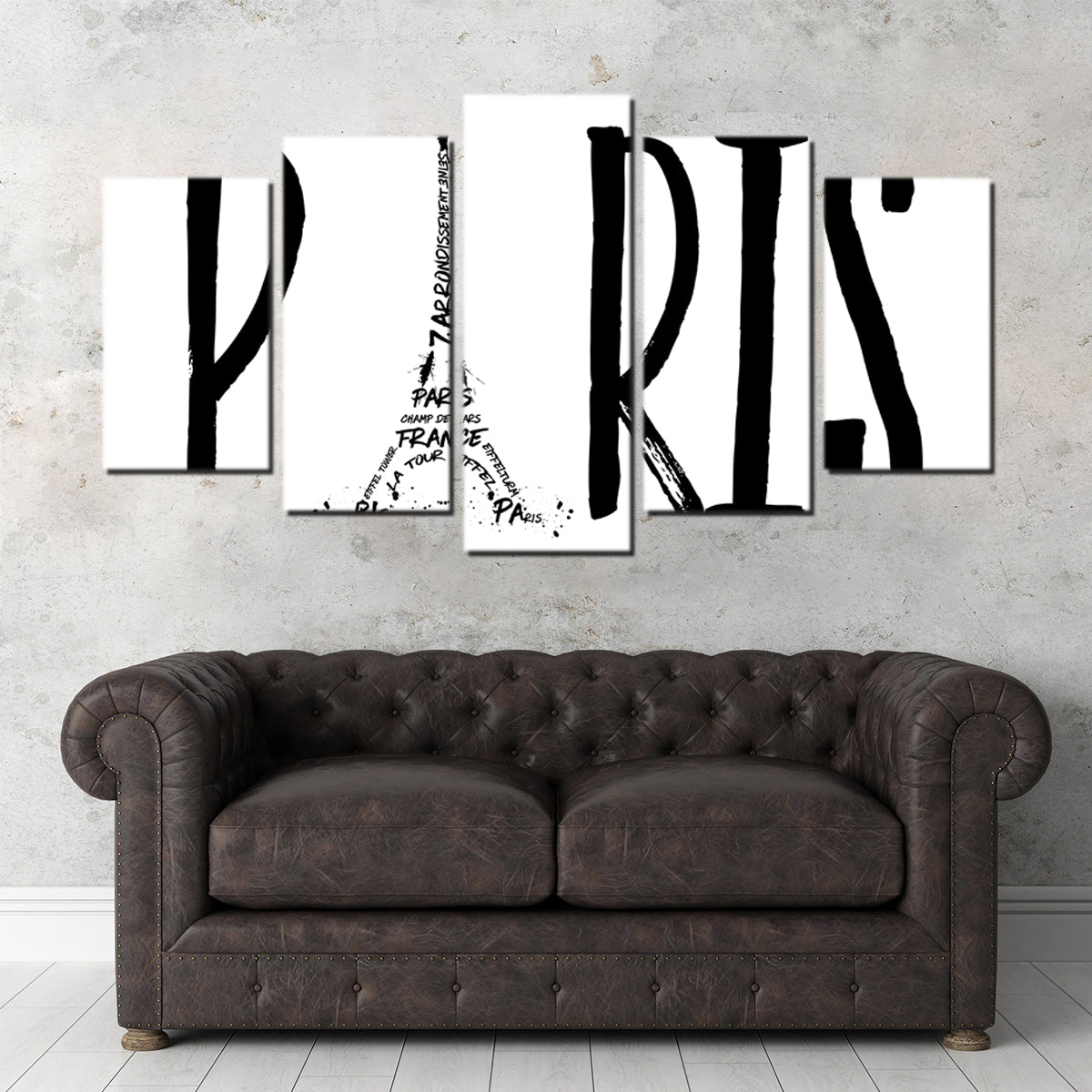 PARIS Typography Wall Art - Stunning Canvas Prints for Home Decor