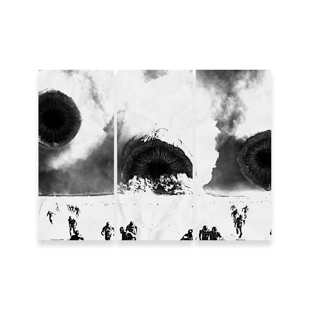 Stunning Dune Grayscale Sandworms Wall Art for Your Home Decor