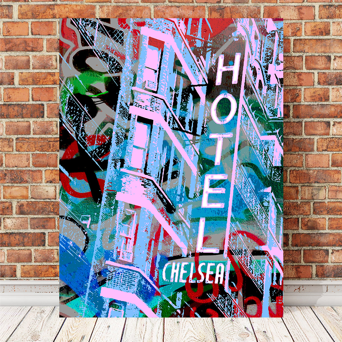 Stunning Chelsea Hotel Wall Art by Stephen Chambers