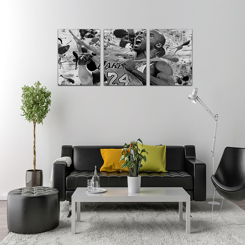 Stunning The Black Mamba Grayscale Wall Art for Modern Interiors